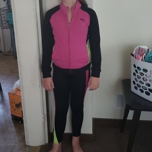 Girls size large track suit